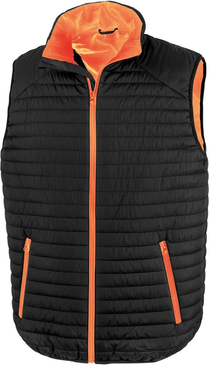 Result Bodywarmer Thermoquilt R239X - Black / Orange - XS