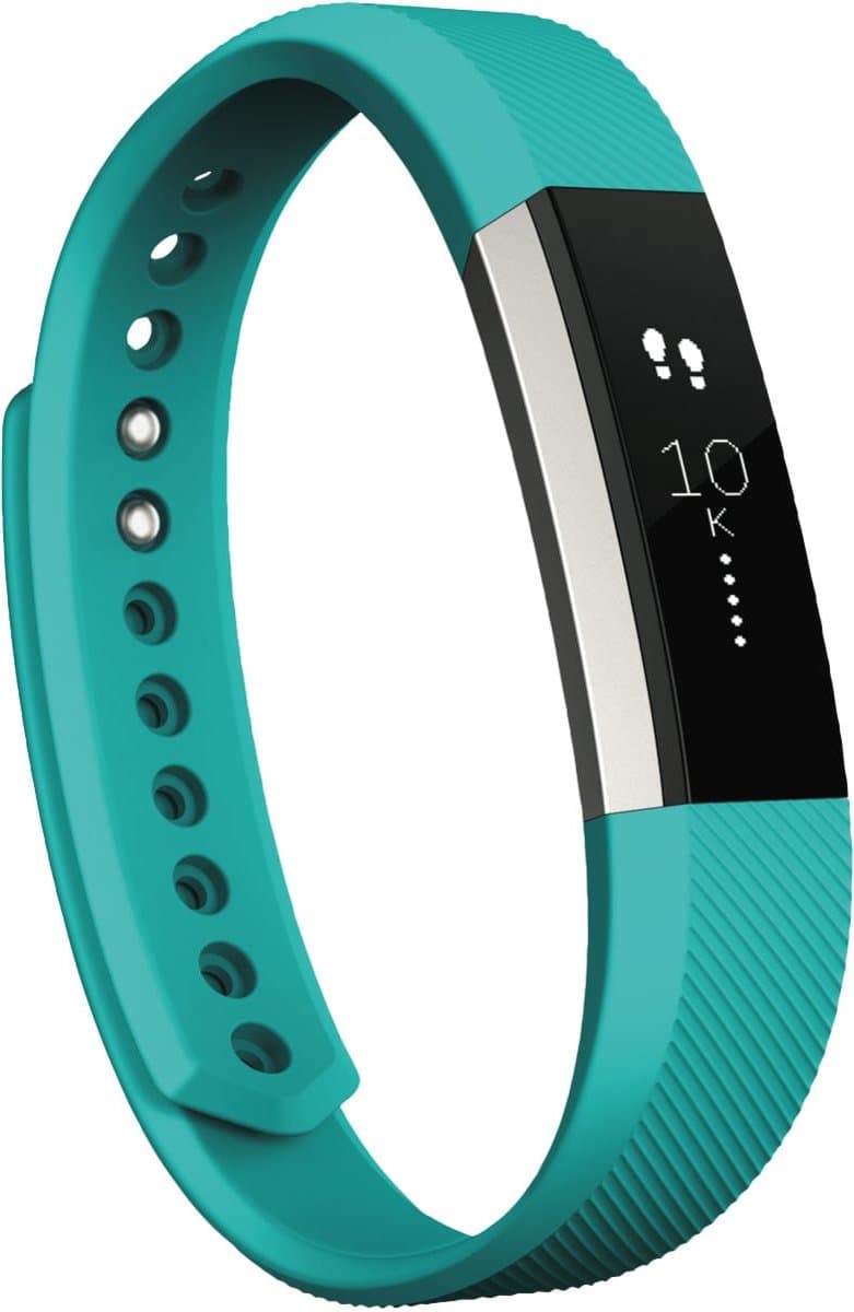 watchbands-shop.nl Siliconen bandje - Fitbit Alta (HR) - Blauw/Groen - Large
