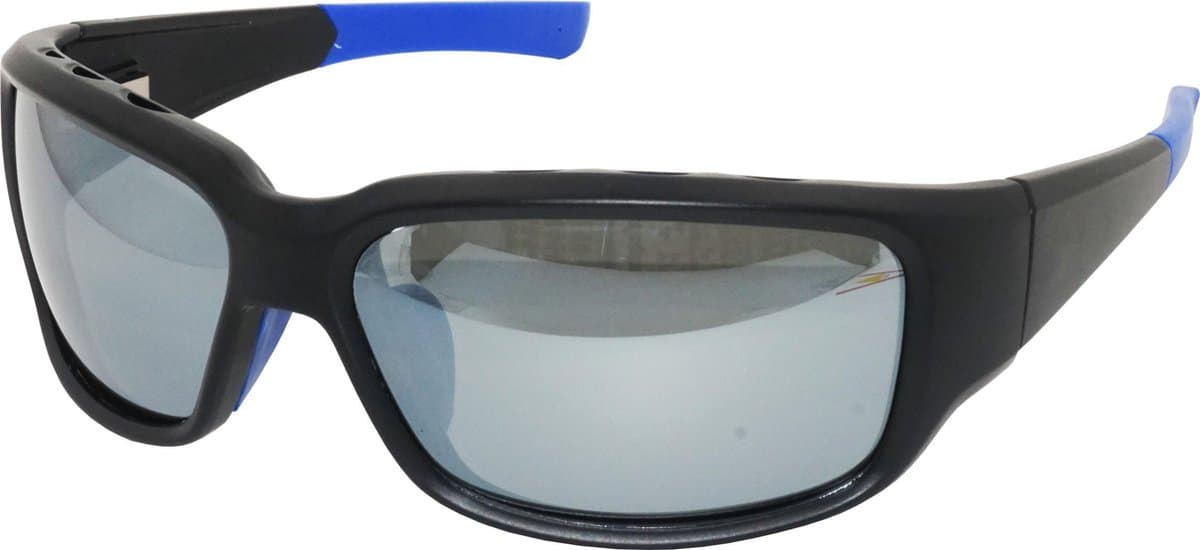 Amoy Sardinia Sportbril HD 1.1mm 7 Layers Polarized Lens - TR-90 Ultra-Light frame - Anti-Reflect coating - True Silver Revo Coating - TPU Anti-Swet Neusvleugels en Temple Tip - UV400