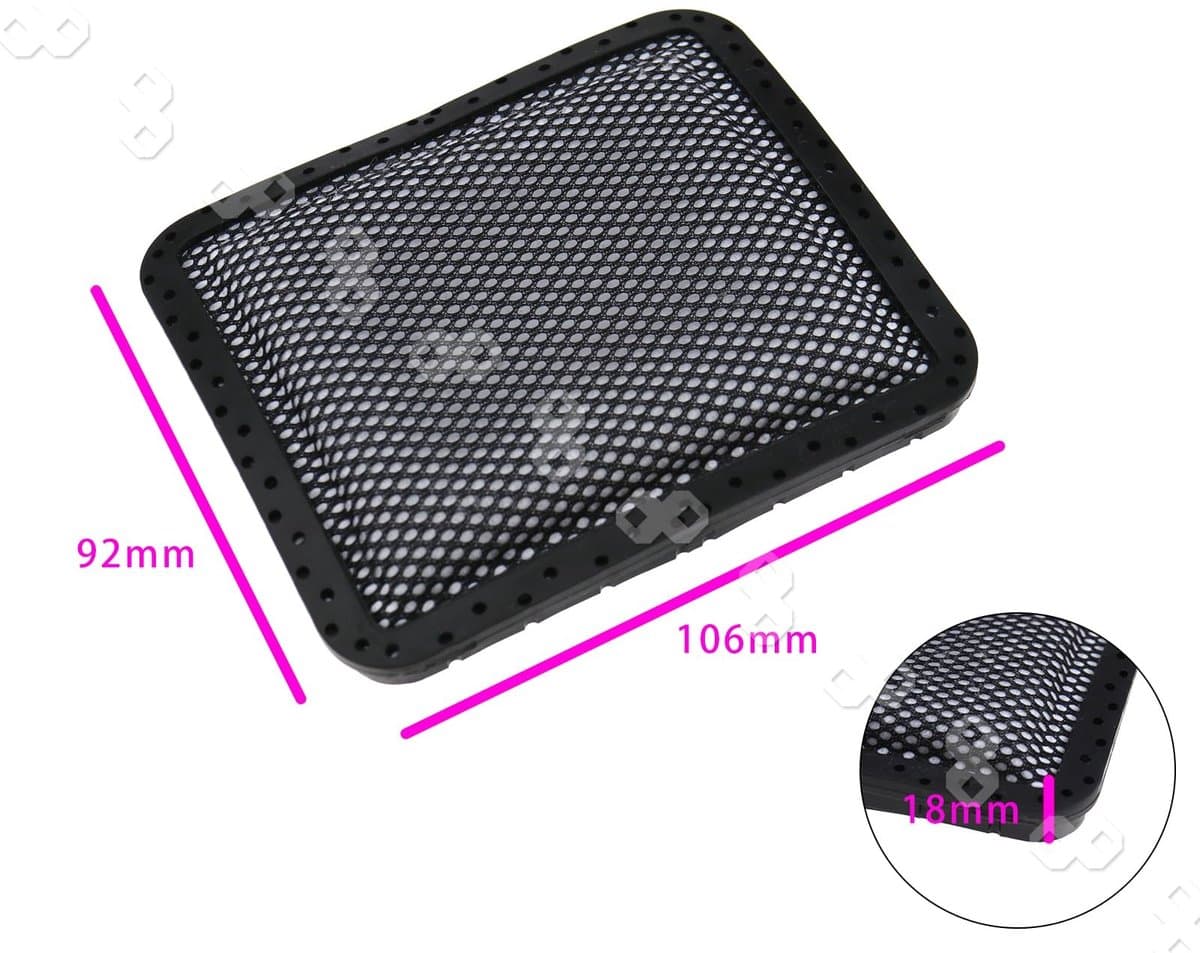 Dailygoods - Wasbare Gewatteerde Cleaner Filters - Filterset voor Draadloze Stofzuiger - Herbruikbaar en Duurzaam - Zwart - Geschikt voor Gtech AR01 A...