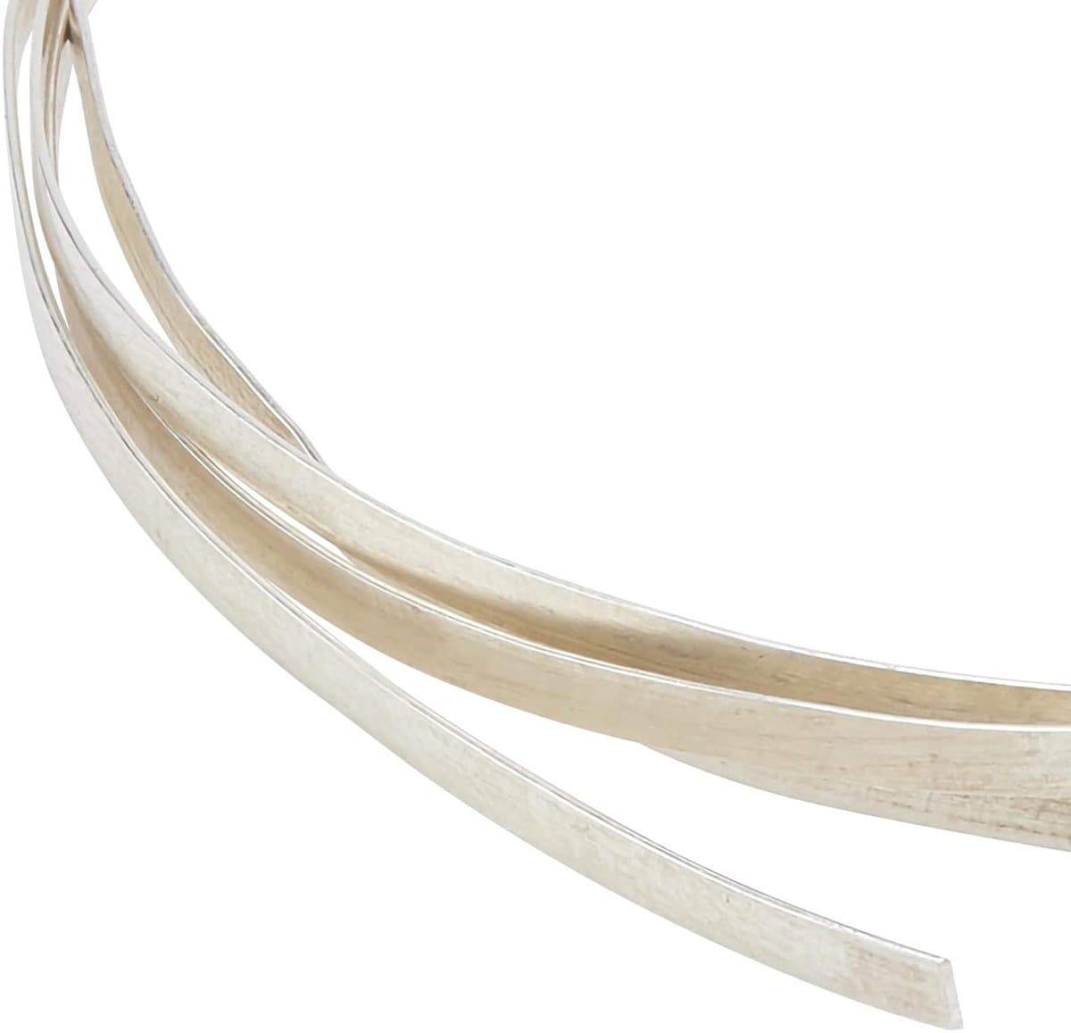 50cm 925 Sterling Silver Plat Draad, 2mm Zachte Sieraad Draad met Opbergdoos voor Armband en Ketting Maken