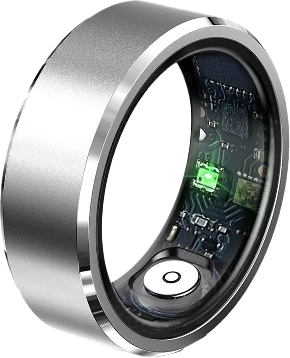 Slaap Tracker Ring - Gezondheidsmonitor Activity Tracker - Dagelijkse Activiteit Meten - Automatische Fitnessherkenning - Verstelbaar - Zilver
