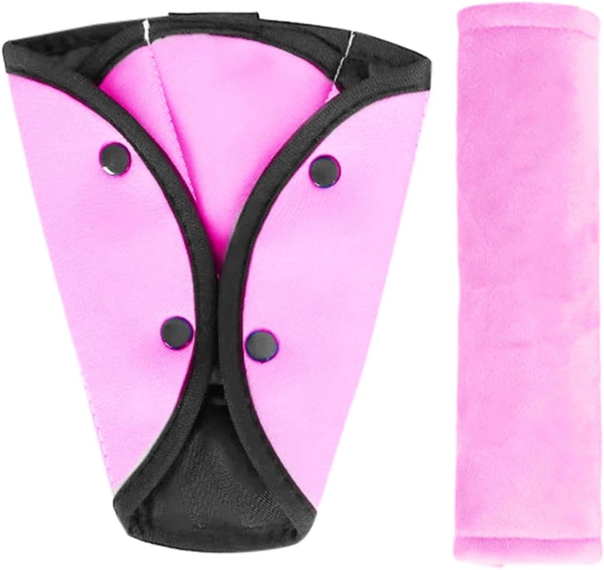 Autostoel Gordelbeschermer - Gordelkussen Kinderen - Comfortabele Autoritten - Voorkomt Huidirritatie - 18 x 13 x 5 cm - Roze