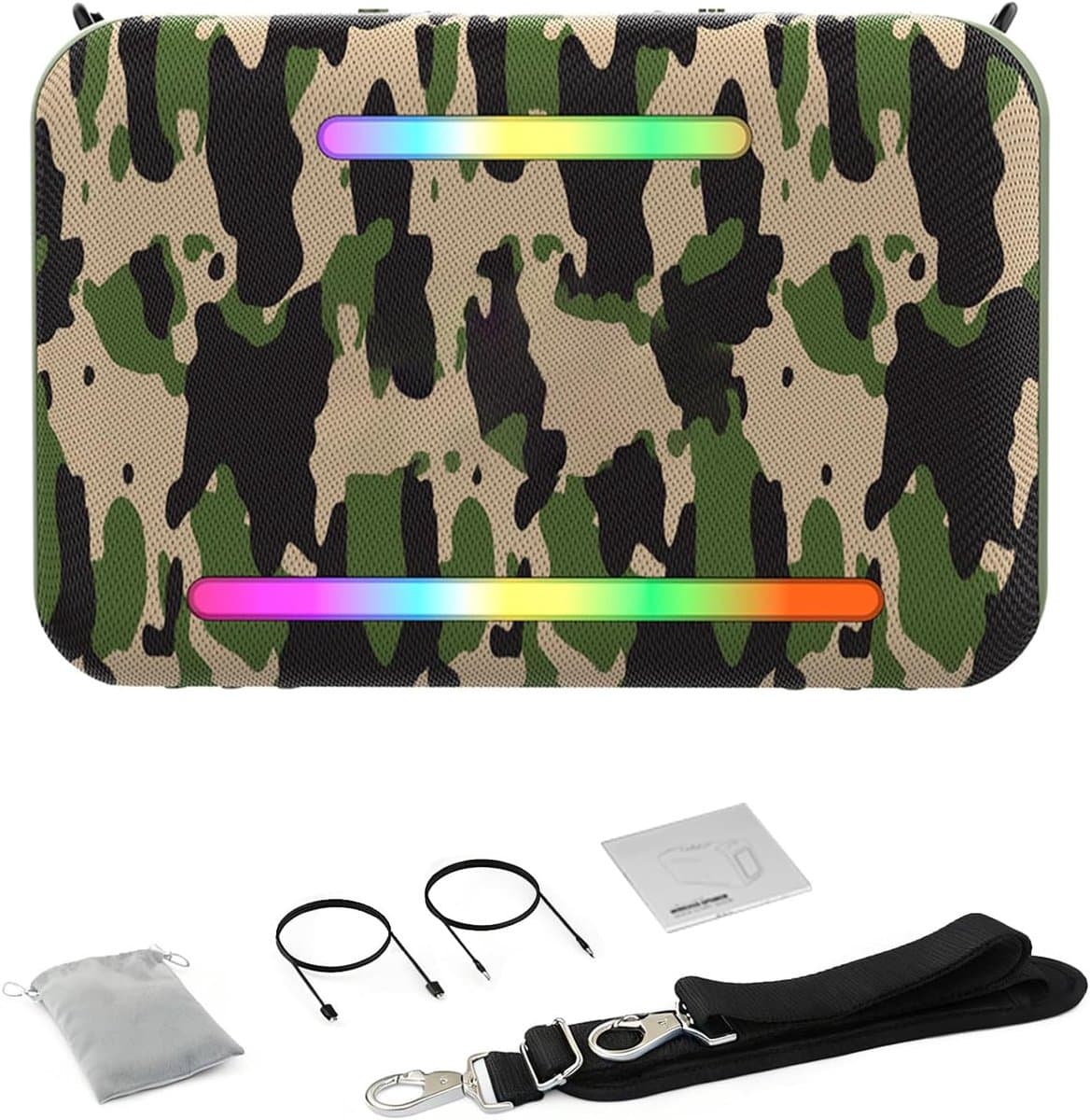 Draagbare Luidspreker - Bluetooth Speaker - Feest Muziek Afspelen - 120W Krachtige Bas - 24000 mAh Batterij - Camouflage