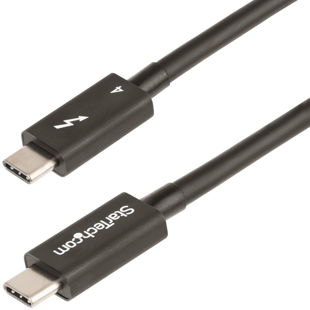 StarTech.com 3ft (1m) Thunderbolt 4 Cable, 40Gbps, 100W Power Delivery, 4K8K Video, Intel-Certified Thunderbolt Cable - Compatible w USB 4Thunderbolt 4 USB 3.2 USB Type-CDisplayPortThunderbolt 3 (TBLT4MM1M)