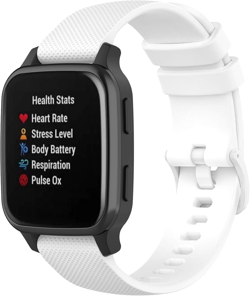 Zachte Sport Polsband voor Garmin Venu Sq Music, Venu Sq en Venu 2 Plus - Duurzame Silicone Vervangband met Comfortabele Pasvorm