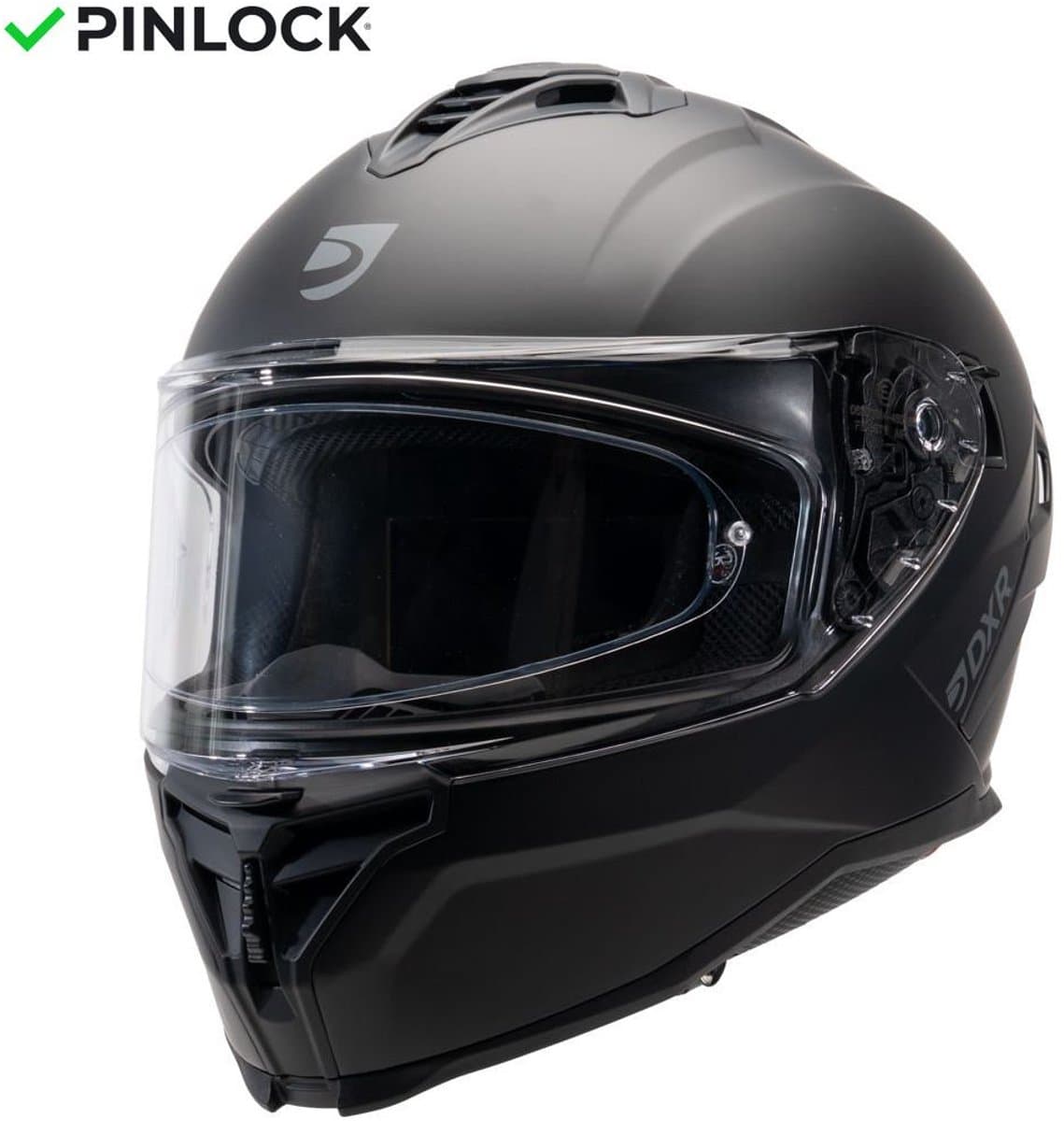 MOTOBLOUZ HYPERION Integraalhelm - ECE 22.06 gekeurde Helm Scooter, Motor & Brommer - Heren & Dames - Zwart - XS
