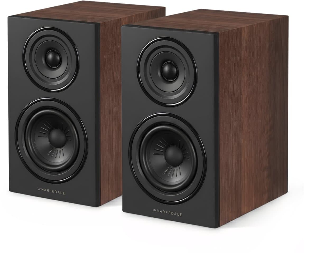 Wharfedale Diamond 12.0i Boekenplank Speaker – Heldere Middentonen – 2-weg – 100mm Driver – 55Hz-20kHz – Passieve Speaker – Walnoot