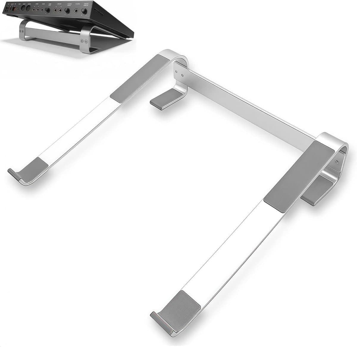 Draagbare Aluminium Drum Controller Stand met Koelmodus voor NI Maschine Plus MK3 en Ableton Push 3 - Ideaal voor Muziekproductie en DJ-sets