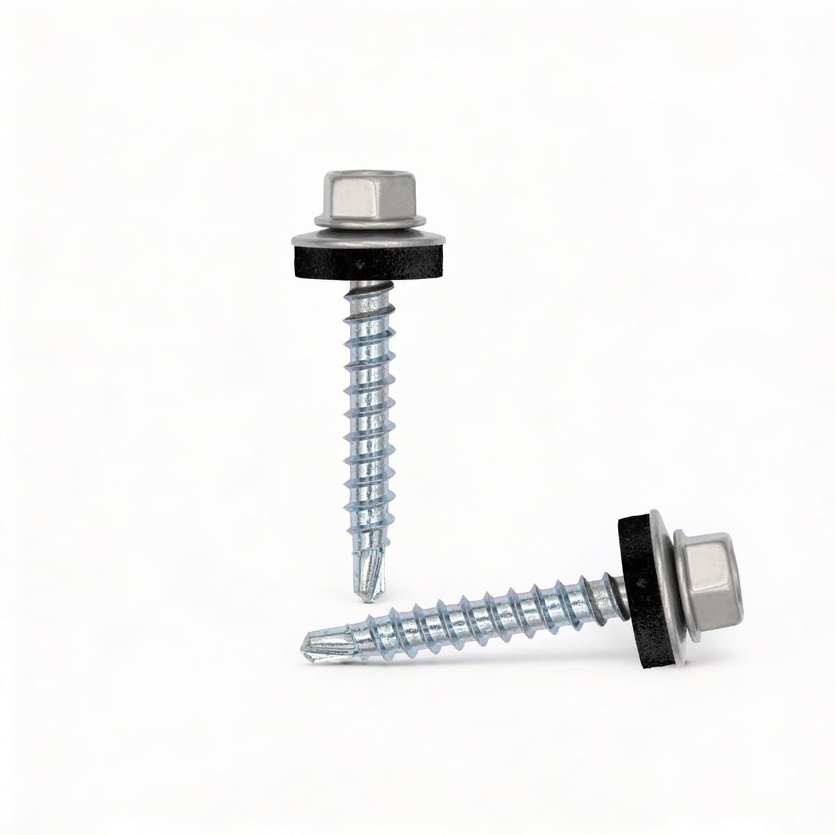 TWISTEC Zelfborende Dakschroeven 4,8 x 35 mm – Voor Houten Onderconstructies – RAL 9006 Blank aluminiumkleurig – 100 stuks