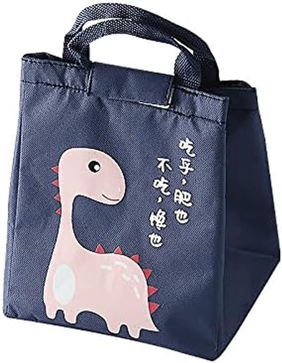 Isolatietas - Lunchtas - Maaltijden Warm Houden - Cartoon Print - 23x20x16cm - Dinosaurus