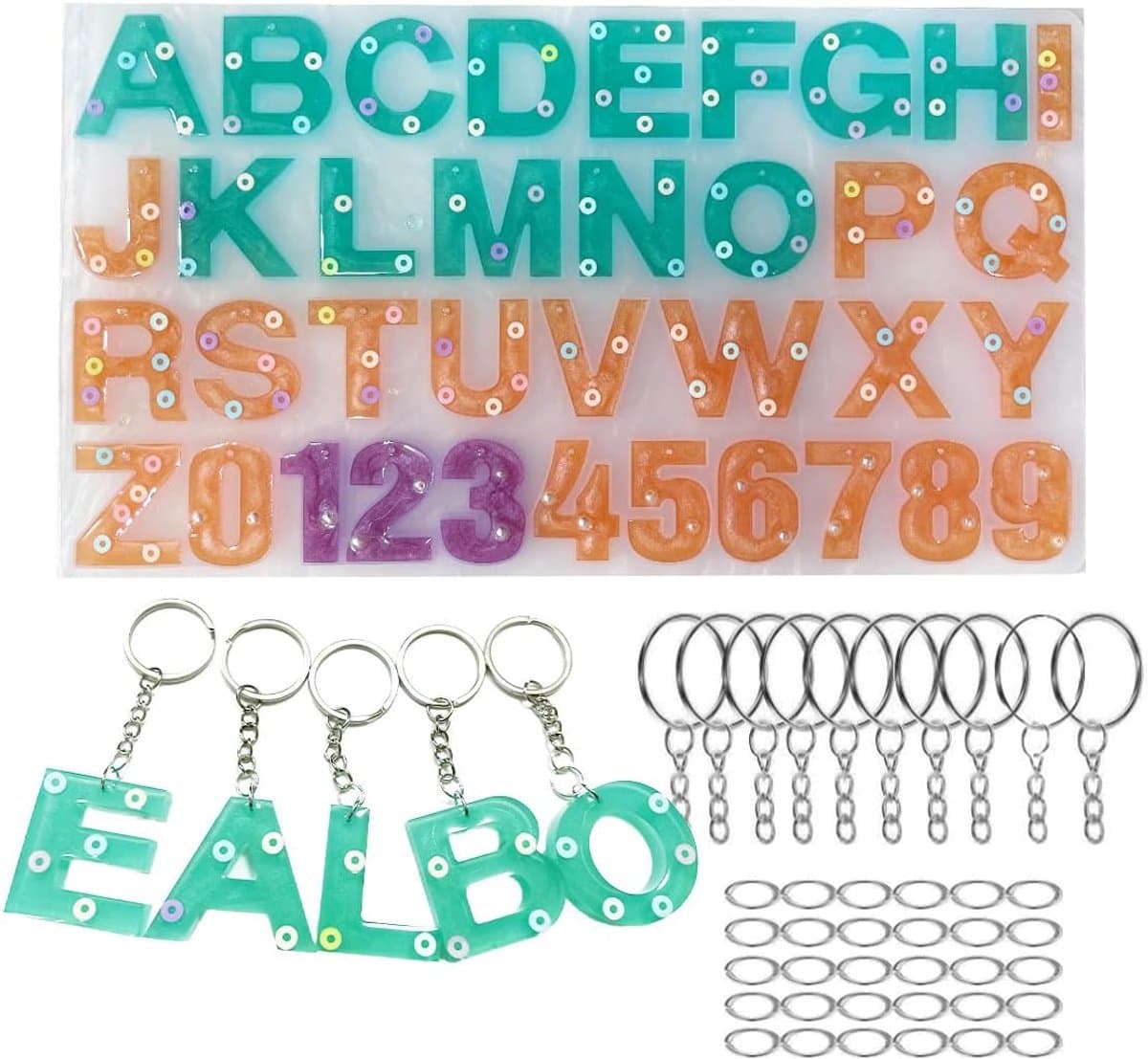 epoxyhars mallen siliconen letters siliconen mal met gat epoxyhars set beginners sleutelhanger