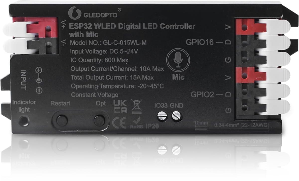 Dailygoods - WLED Controller voor Digitale LED Strips