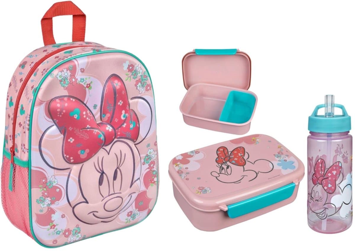 Minnie Mouse schoolset; rugzak en lunchset