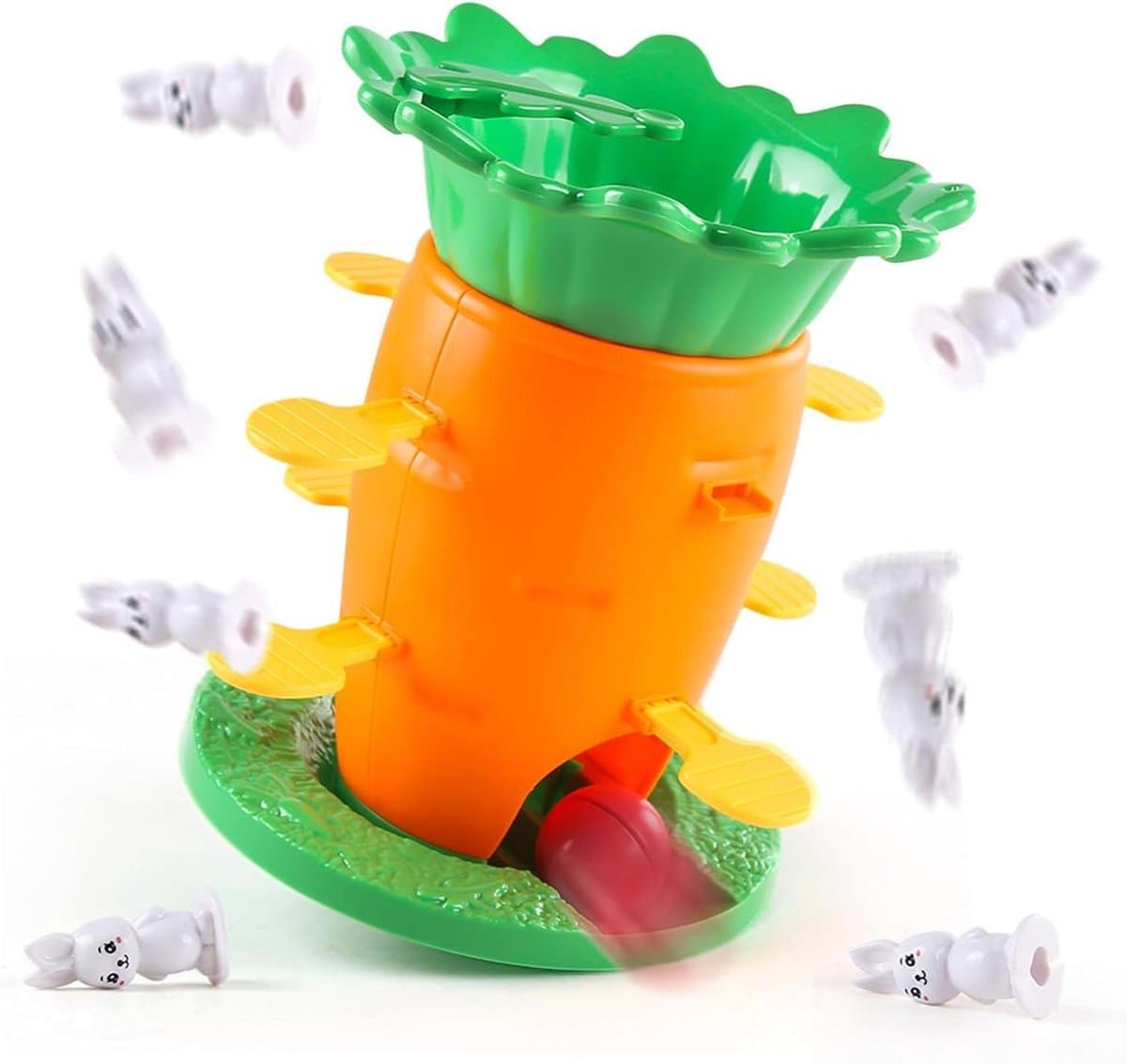 Balansspel Worteltoren - Stapelspel Kinderen - Stimuleert Concentratie - Vormvast Krasvast - 17x17x19cm - Niet gespecificeerd
