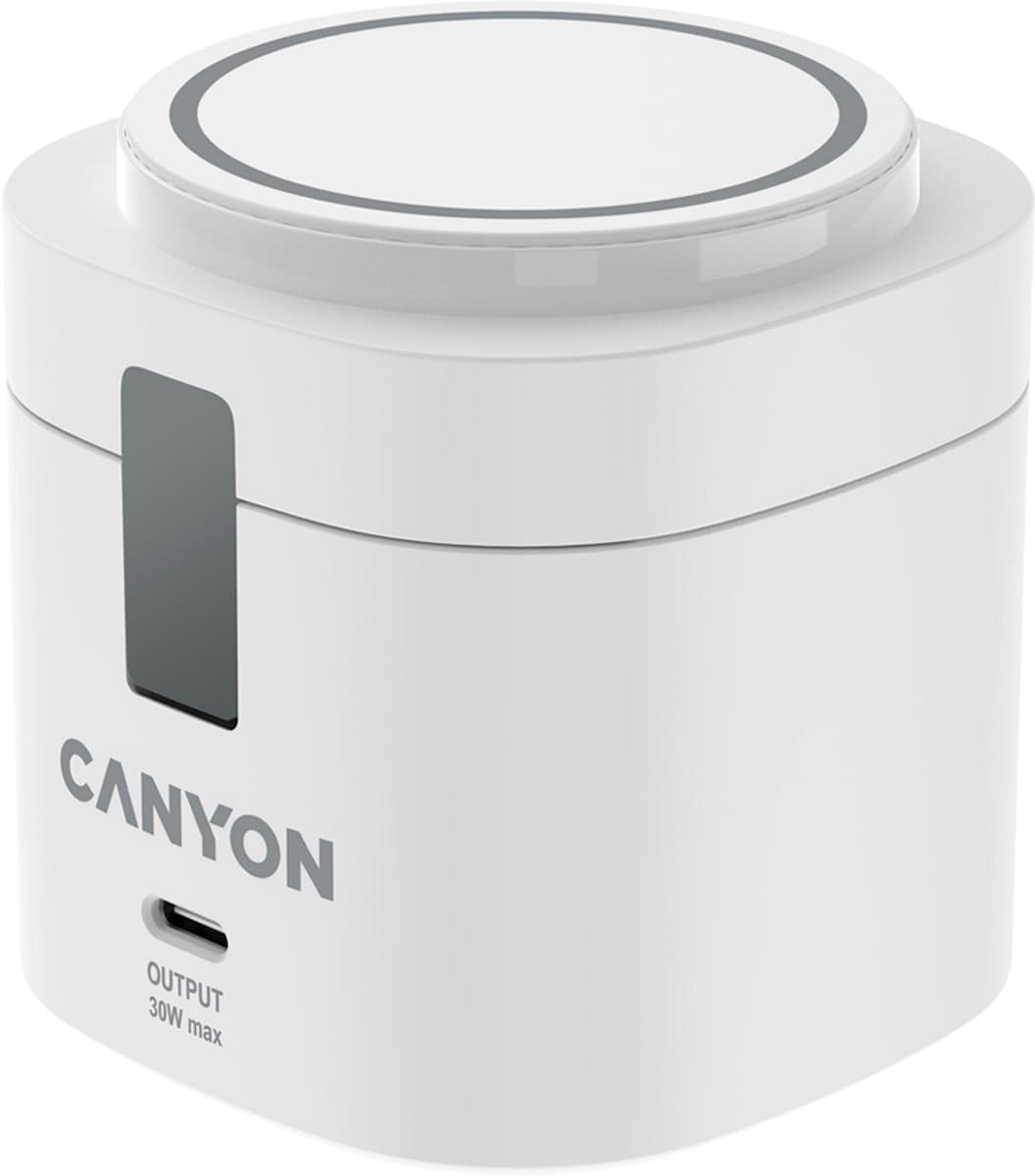 Canyon OnCharge 405 - Draadloze Oplader - 4-in-1 - 15W Magneet - 65W Adapter
