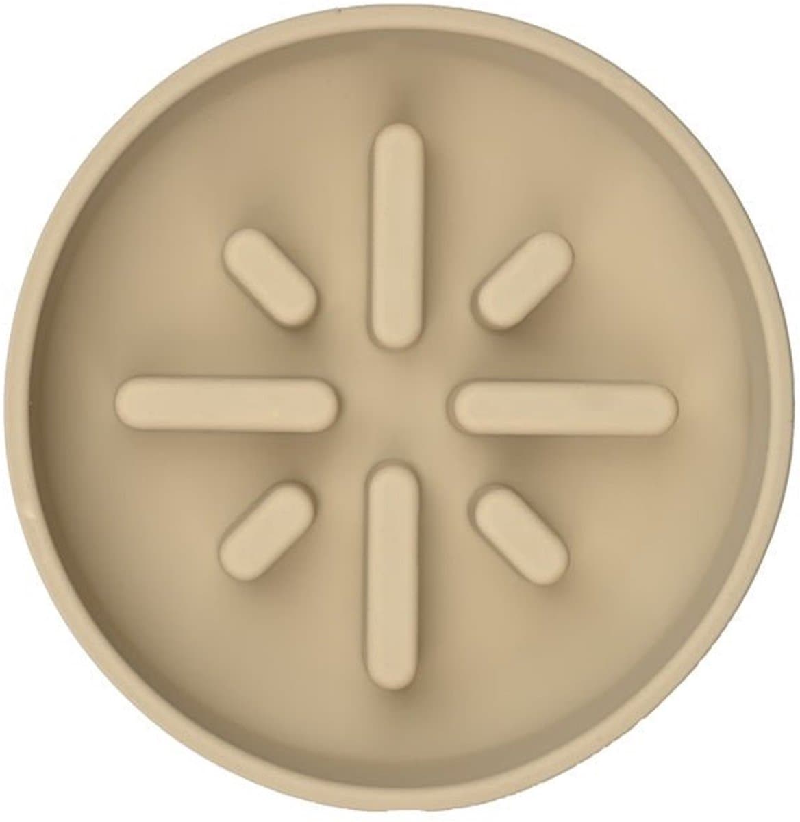 51 Degrees North Sili Slow Feeder Sand – Anti Schrokbak Hond – Siliconen Voerbak – Langzaam Eten – Gezonde Spijsvertering - 700 ml