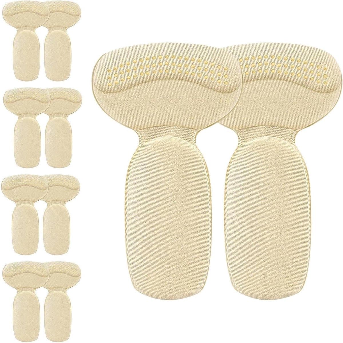Hielkussentjes Schoen - Hielbeschermers Schoen - Voorkomen Wrijving - Hoge Dichtheid Schuim - 10 stuks - Zwart/Beige