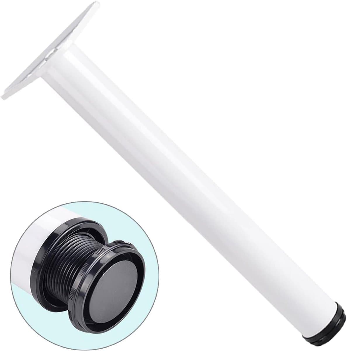 Tafelpoten - Meubelonderstel - Meubels Stabiliseren - In hoogte verstelbaar - 50 cm - Wit