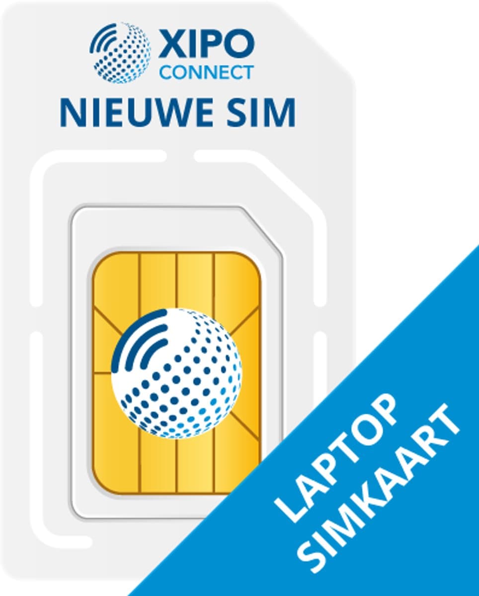 XIPO CONNECT - Laptop Data Simkaart - NL ONLY 10GB Data - 365 Dagen geldig