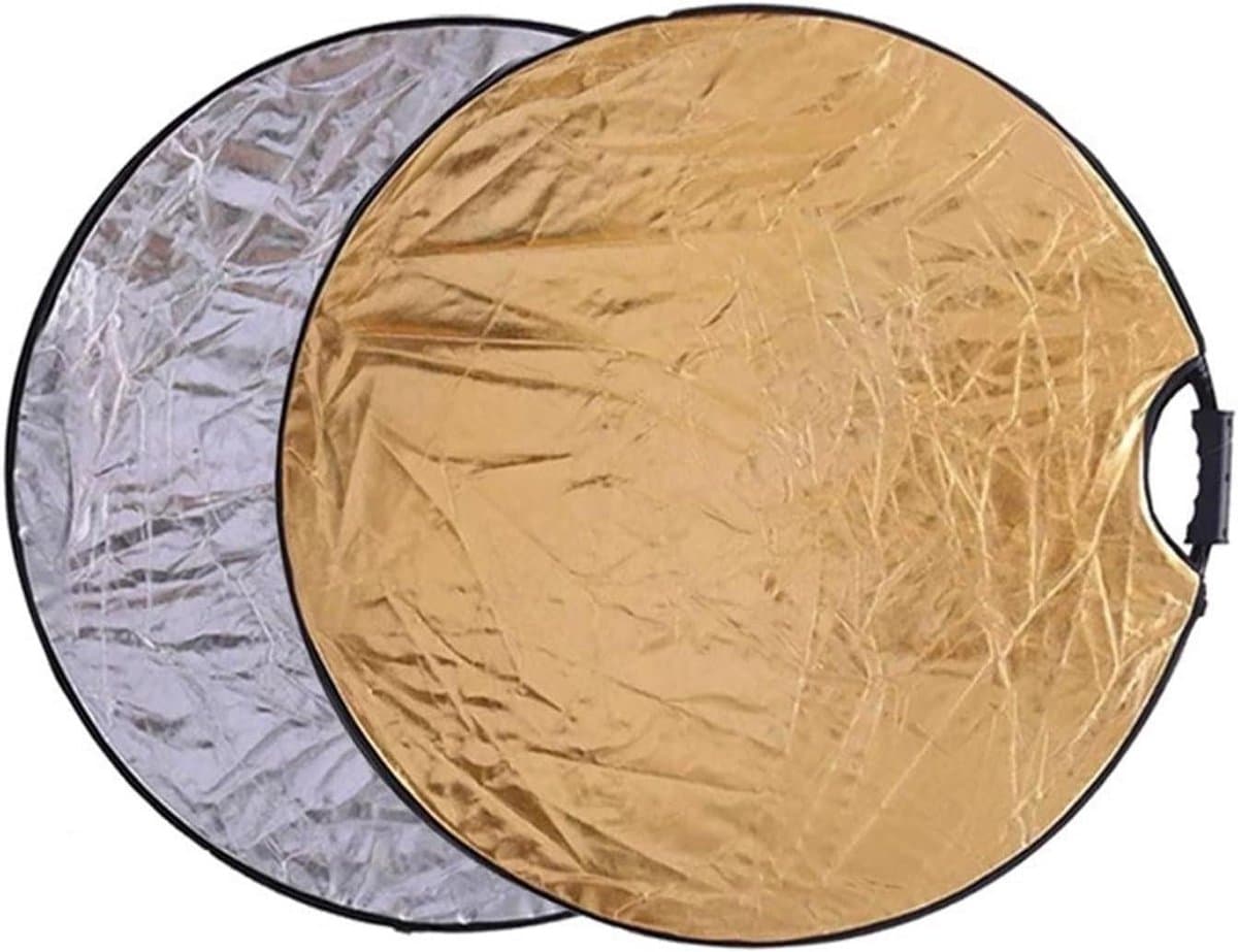 Opvouwbare Reflector - 5-in-1 Licht - Fotografie Verbeteren - Draagbaar Ontwerp - 110 cm - Multicolor