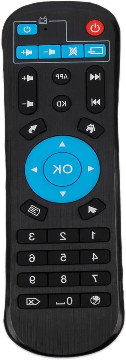 Afstandsbediening TV Box - Remote Control - TV Bediening - Ergonomisch Ontwerp - 17 x 5 x 1 cm - Zwart
