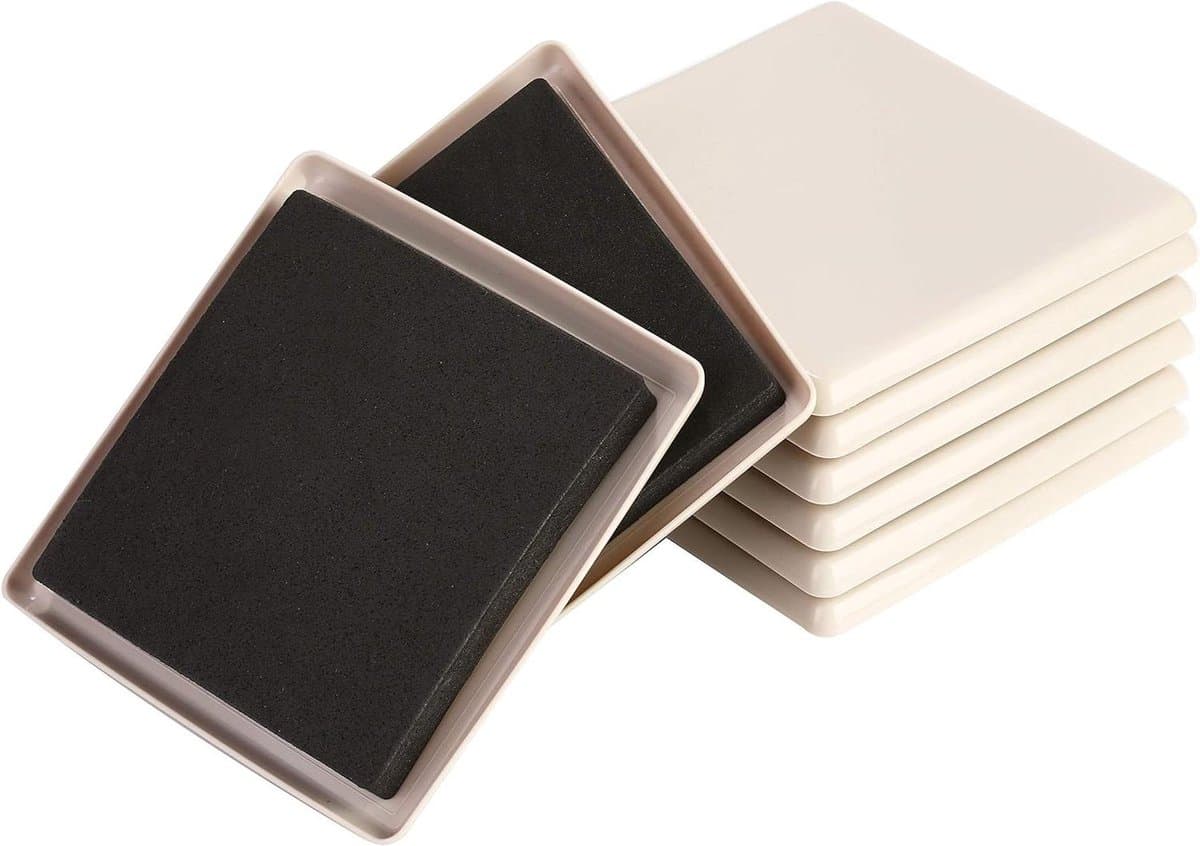 Meubel sliders - Meubelverplaatsers - Meubels Verplaatsen - Beschermt Vloer - 8 Stuks 12.7cm - Beige