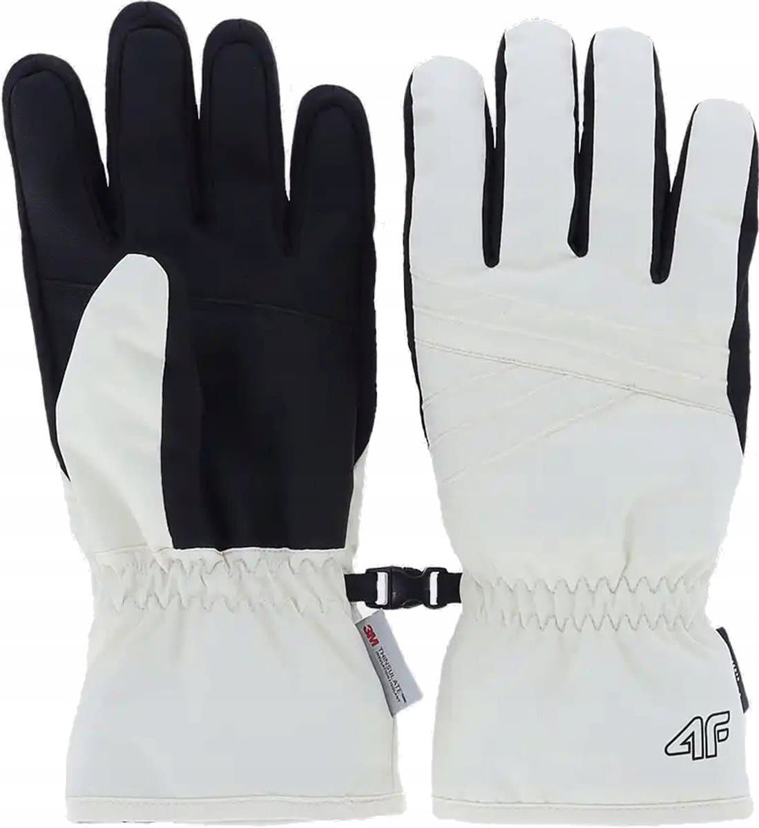 Dames skihandschoenen 4F FGLF159 crème maat XL