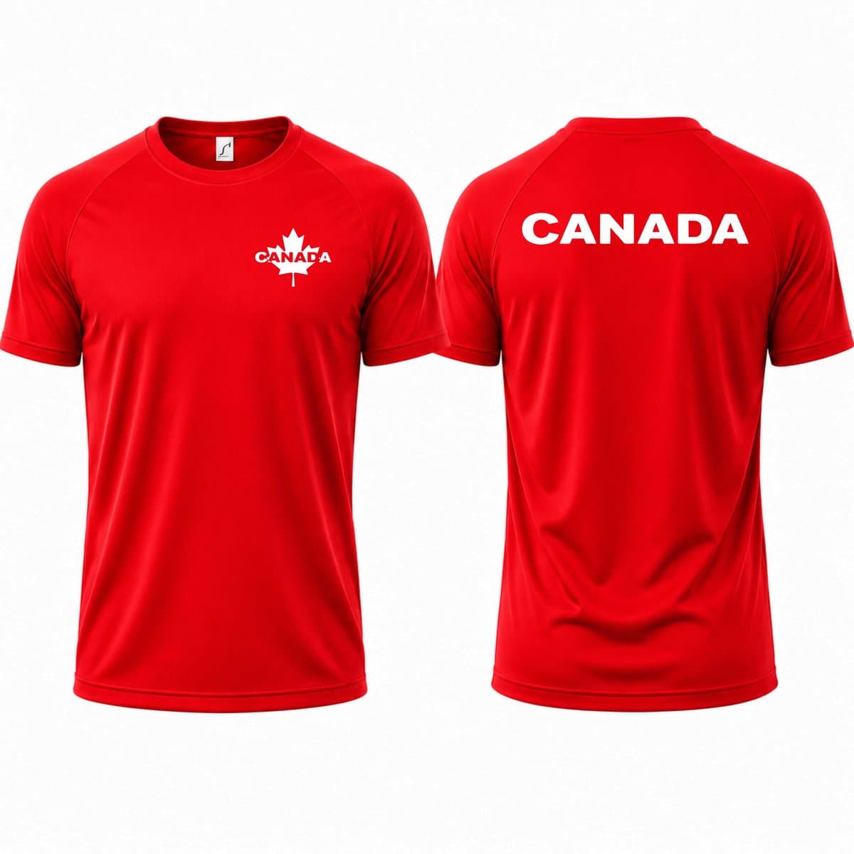 Landenteams Canada - WK 2026 - Voetbal Shirt Maat L - Voetbaltenue - Voetbal Spullen - Dry Fit - Ademend - Mesh - Raglan Mouwen