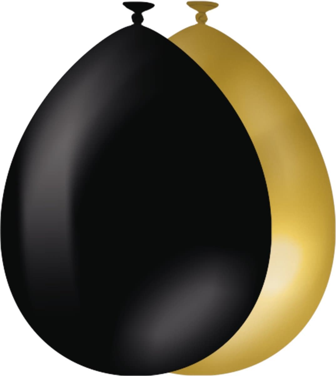 Goud & zwart ballonnen - 10 stuks - Premium latex ballonnen - Feestversiering - Feestballonnen voor ieder feest
