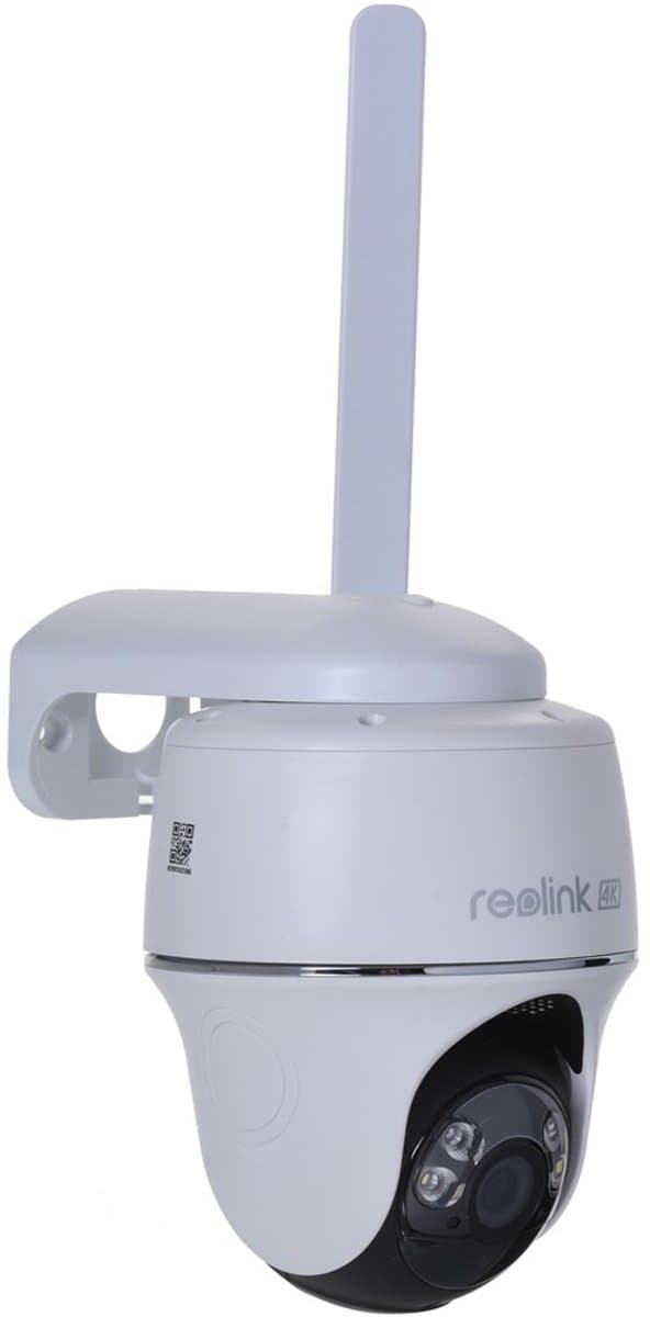 Reolink 4K 4G-LTE beveiligingscamera buiten op batterij, met 32GB MicroSD-kaart, Detectie van personen/voertuigen/dieren, Pan en tilt