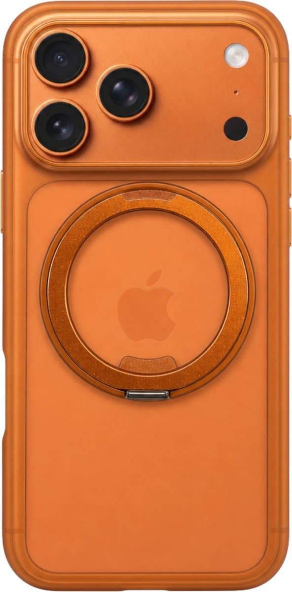 Mastersøn iPhone 17 Pro Hoesje met Ring & MagSafe - Oranje