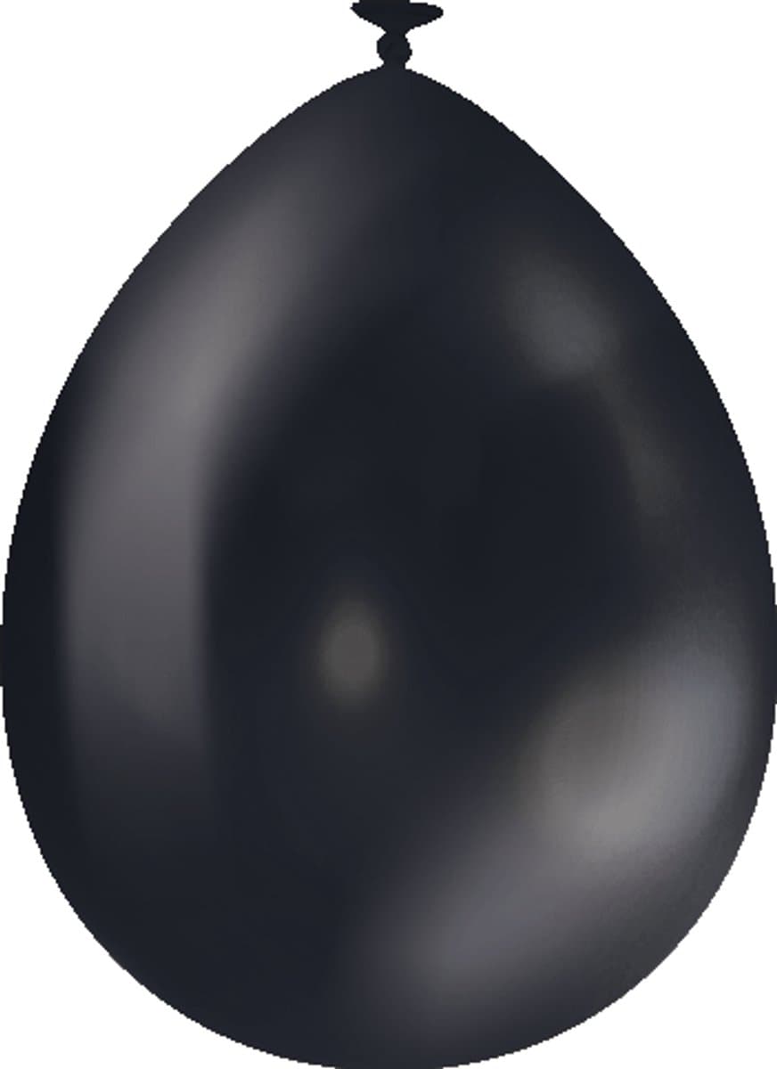 Metallic zwarte ballonnen - 50 stuks - Premium latex ballonnen - Feestversiering - Feestballonnen voor ieder feest