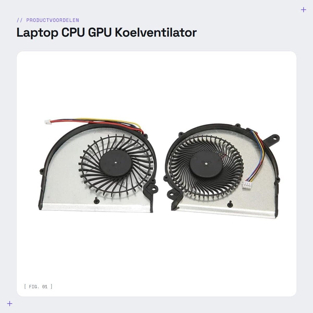 Dailygoods - Laptop CPU GPU Koelventilator - Koelventilator Laptop - Eenvoudige bediening - Lichtgewicht - Duurzaam materiaal - Ideaal voor 15 15...