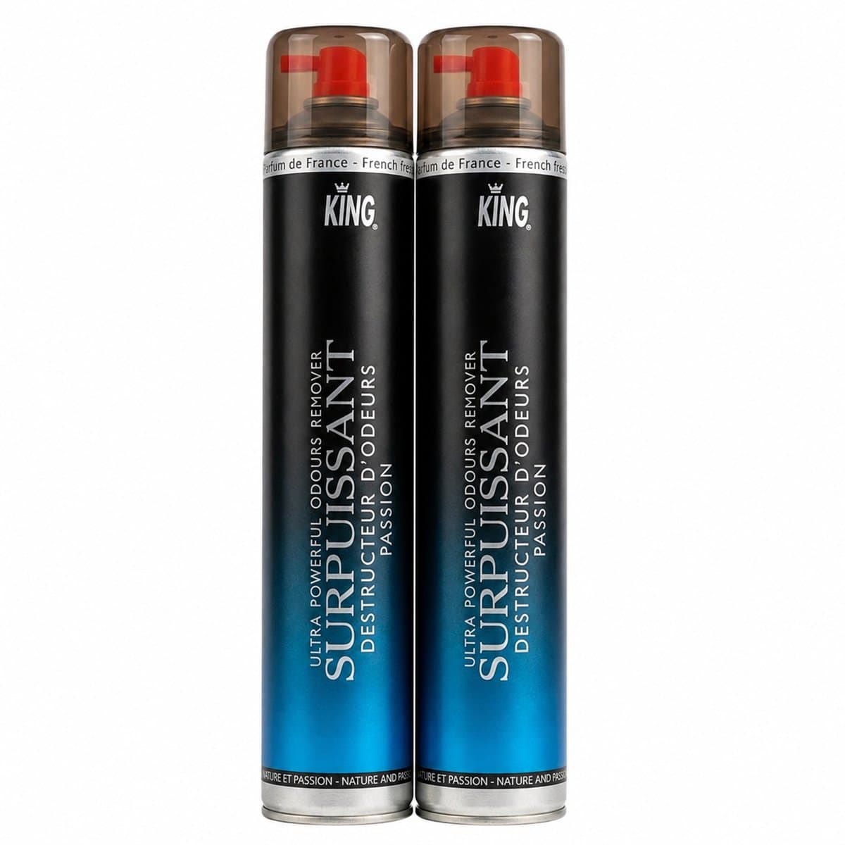 Krachtige Pasion luchtverfrisser 750ML 2X / Destructeur d'odeurs surpuissant Passion 750ml 2X