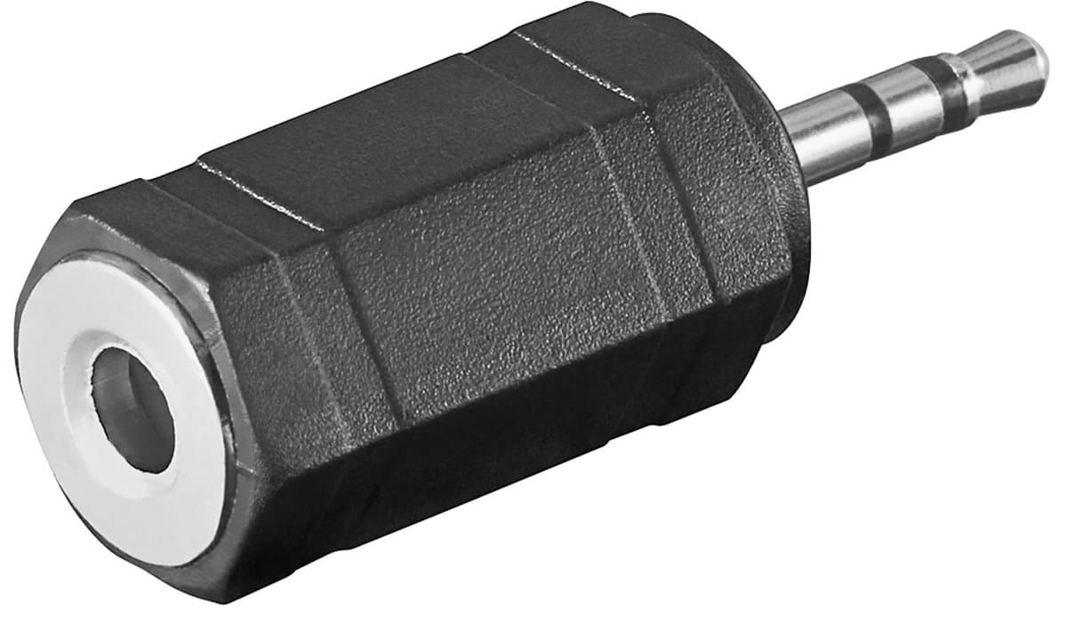 Adapter 2.5 mm male Jack > 3.5 mm female port