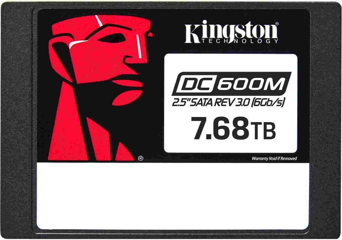 Kingston Technology 7680G DC600M (gemengd gebruik) 2,5 inch Enterprise SATA SSD