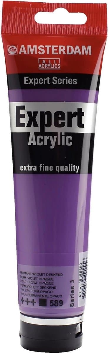 Acrylverf - 589 Permanentviolet - Dekkend - Amsterdam Expert - 150 ml