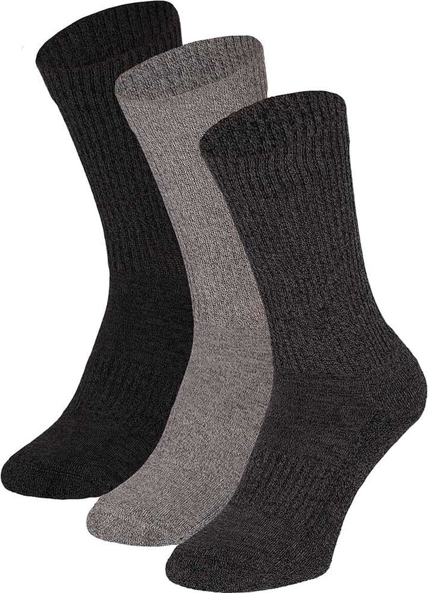 Apollo - Sportsokken - Unisex - Multi Zwart - Maat 42/47 - Sportsokken heren - Tennissokken heren - Sportsokken zwart - Sportsokken heren 43 46