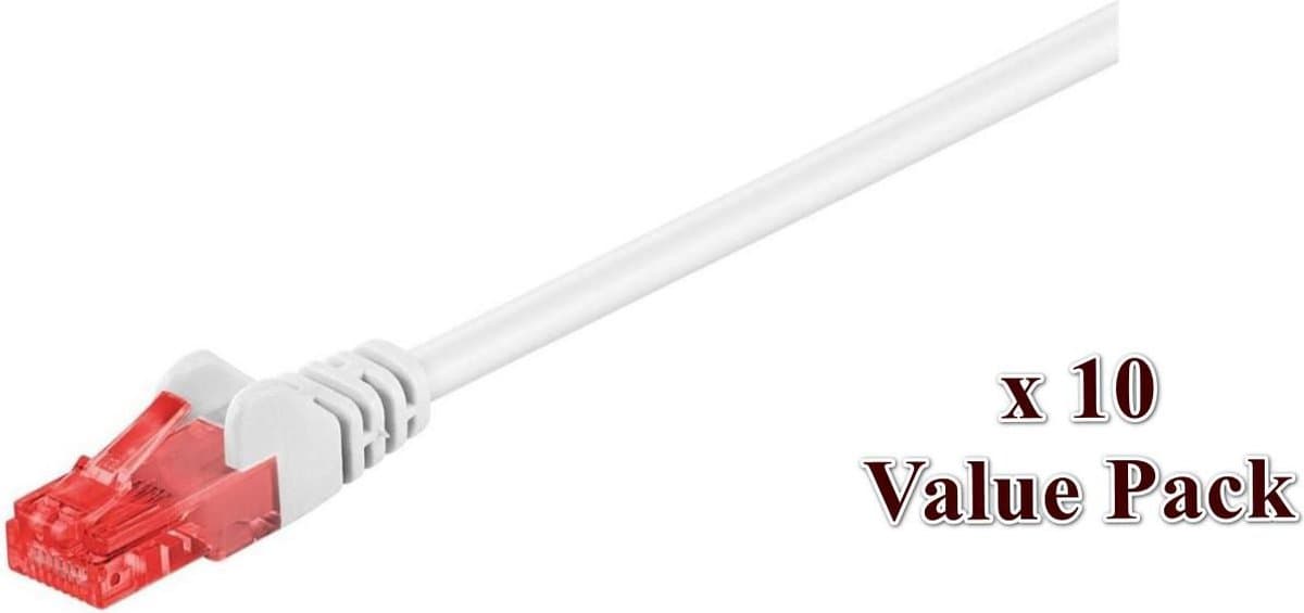 U/UTP CAT6 7M White 10 PACK