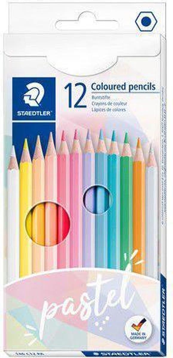 STAEDTLER kleurpotloden pastel 12 kleuren