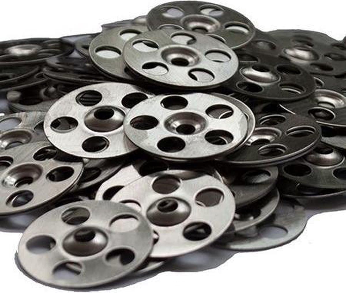 VH Rozet RVS Roset- 36 mm - 40 stuks - Voor bevestiging van drukvaste en isolatie platen - Isolatieschotel - Isolatie schijf