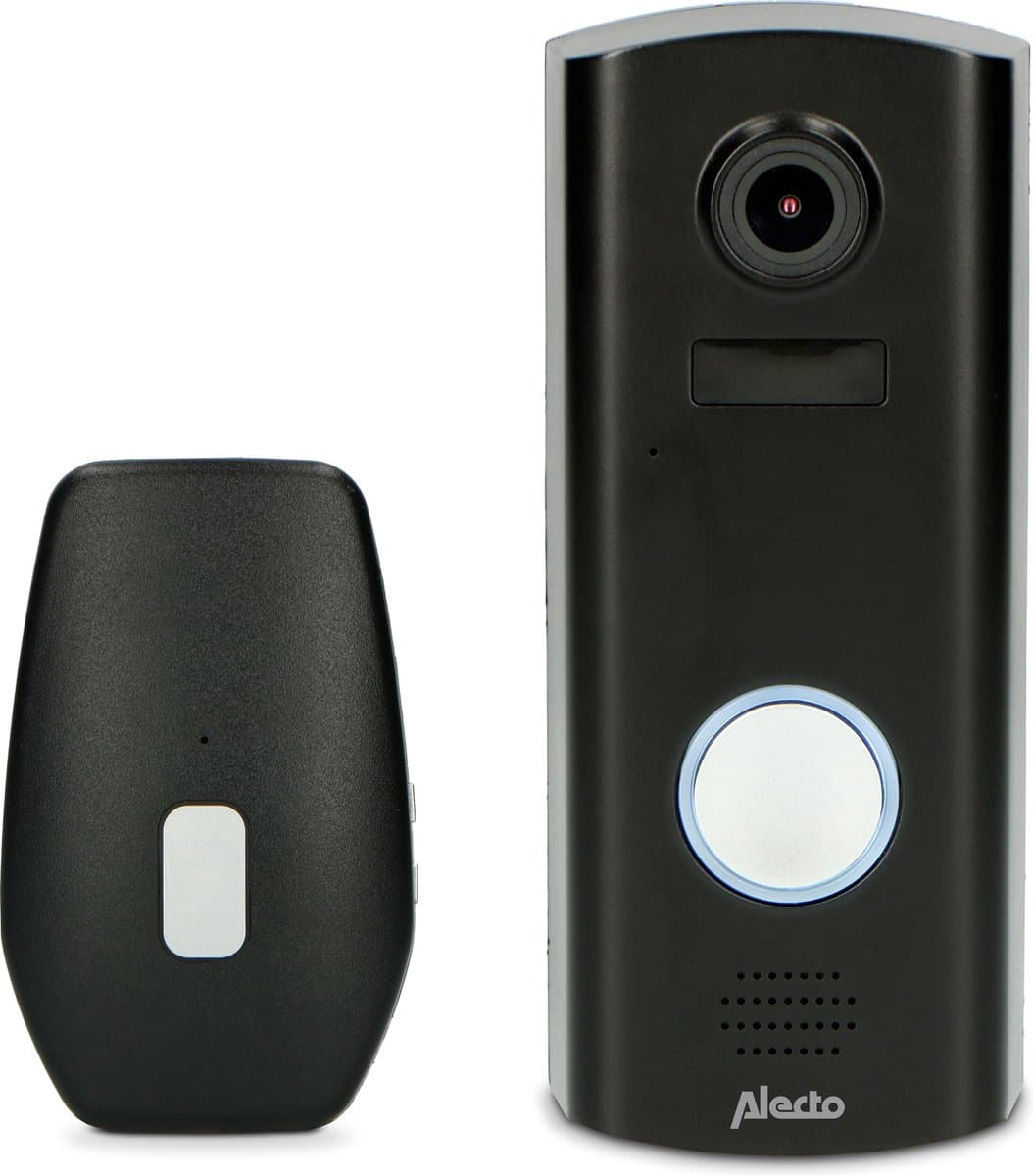 Alecto videodeurbel met camera en deurbelklopper