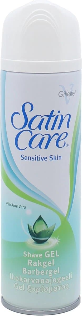 Satin Care - Scheergel - Sensitive Skin - With Aloe Vera - 200ml