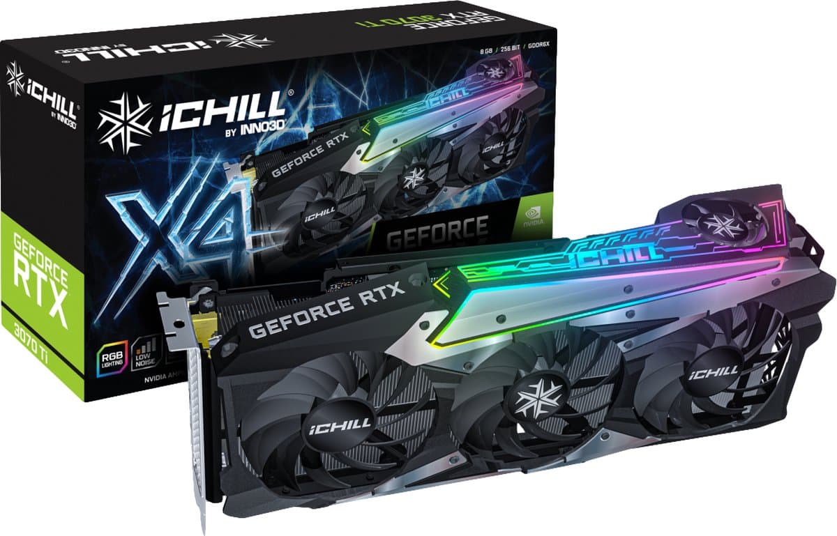 Inno3D iChill C307T4-086XX-1820VA35 videokaart NVIDIA GeForce RTX 3070 Ti 8 GB GDDR6X