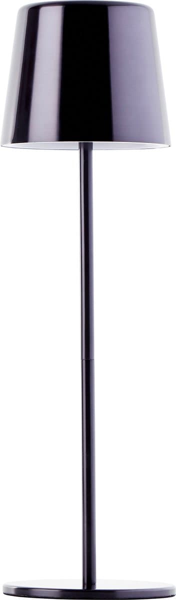 Brilliant Xaana Led Buitentafellamp 37 Cm, Zwart Verchroomd