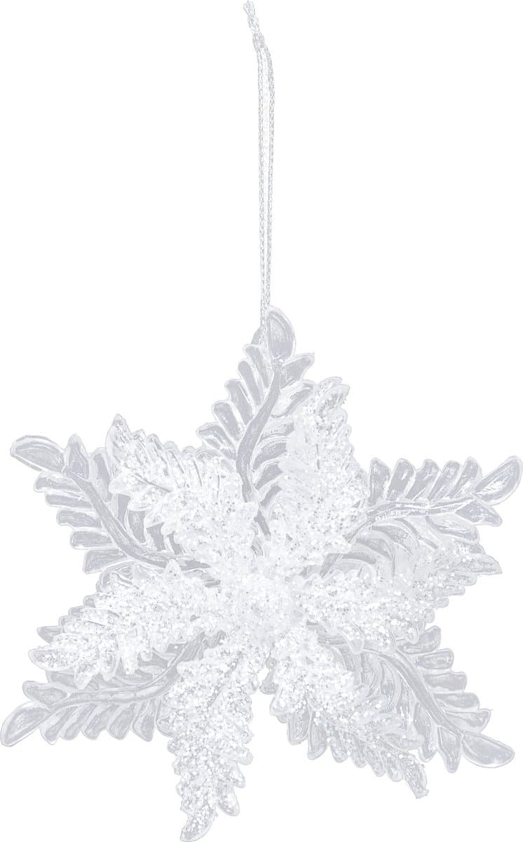 Feeric Glitter Sneeuwvlok Ornament - 11 cm, Willekeurige Assortiment