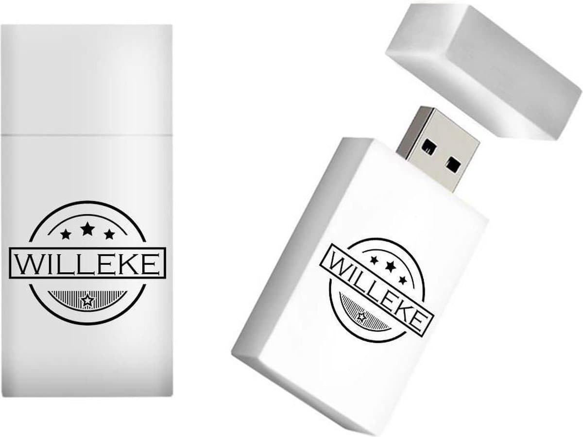 WILLEKE naam kado verjaardagscadeau cadeau usb stick 16GB - naam cadeau, gefeliciteerd cadeau
