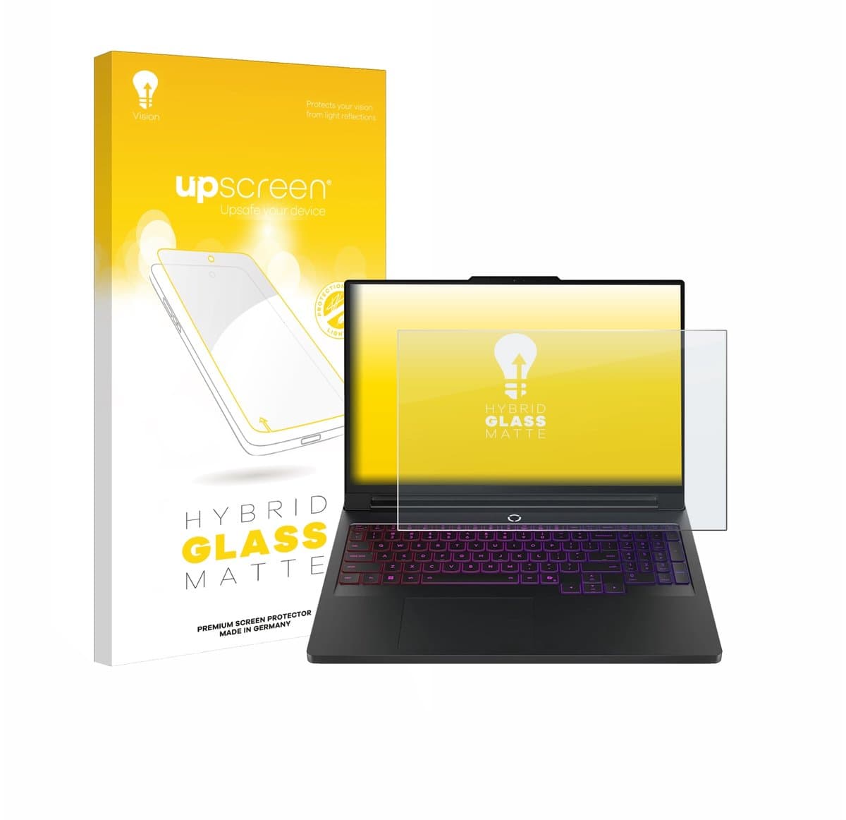 upscreen - Screenprotector voor Lenovo Legion Pro 7 Gen 10 16" - Folie Beschermfolie Beschermglas matte