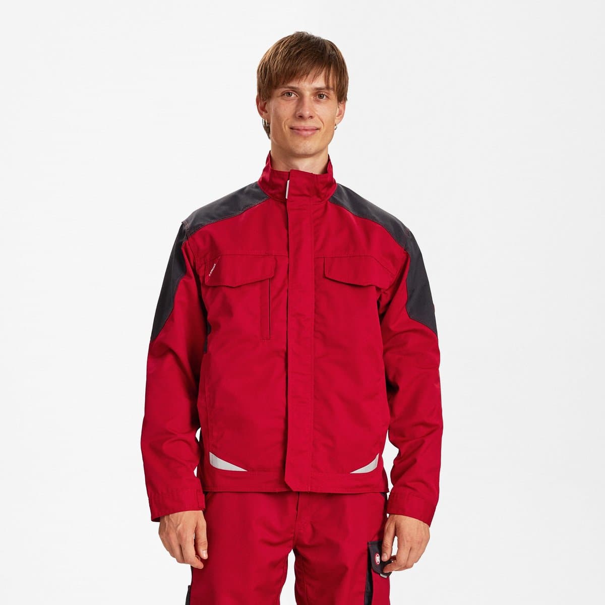 Engel Galaxy Light werkjack 1290-880 - Tomato Red / Anthracite Grey - 2XL